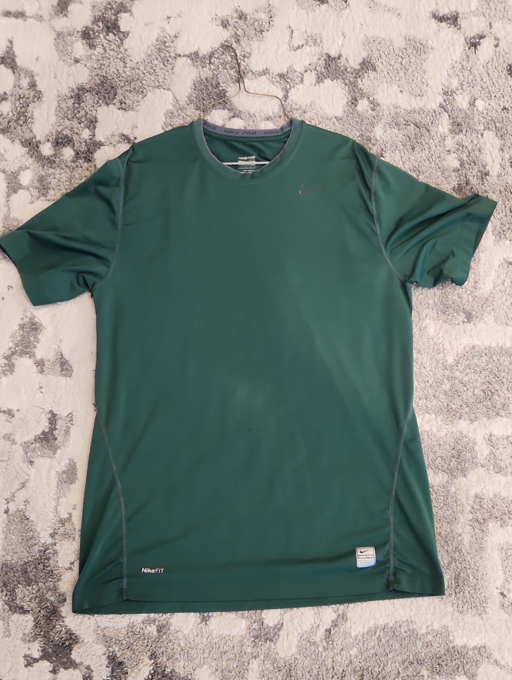 Nike Green Short-Sleeve Performance Tee